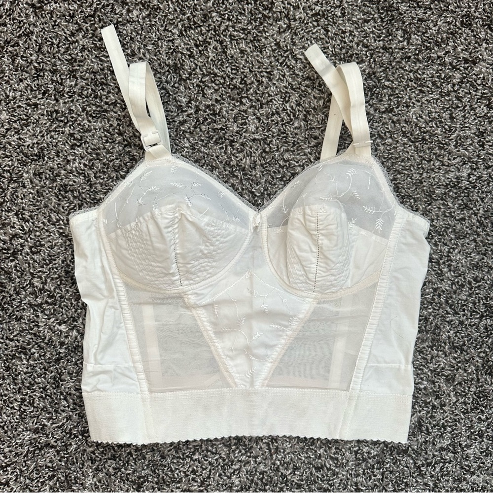Elegant White Bustier Top